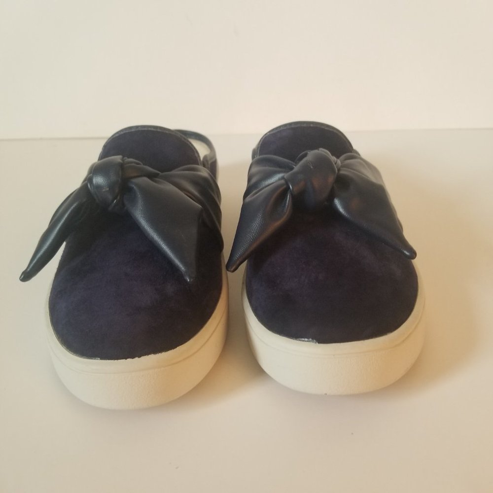 Spenco Barbados Orthotic Navy Suede Sneaker size 7B - Picture 5 of 11
